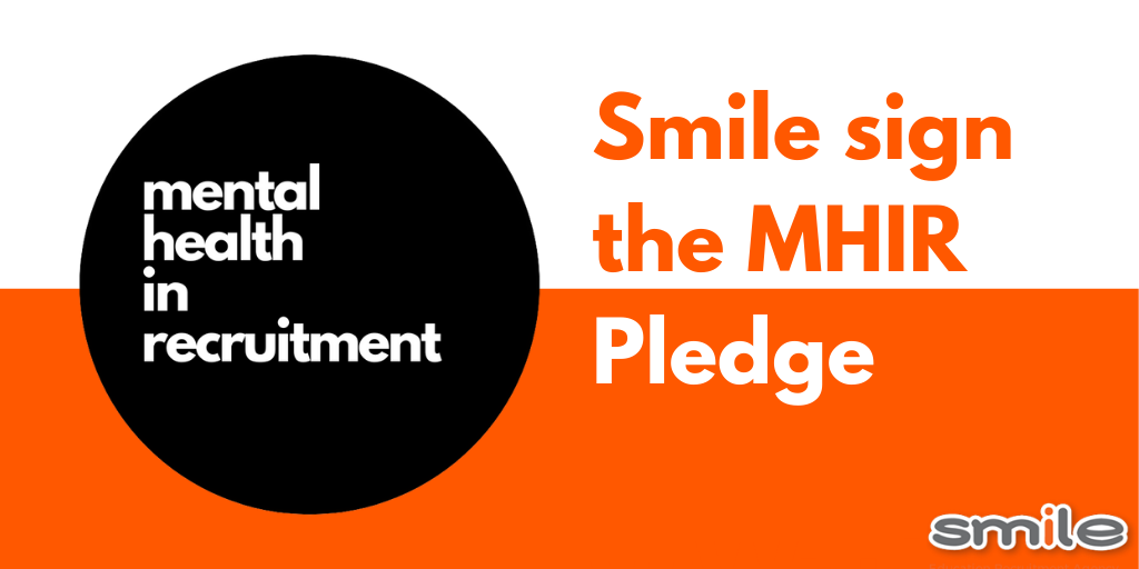 Smile sign the MHIR Pledge